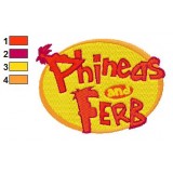 Phineas and Ferb Logo Embroidery Design